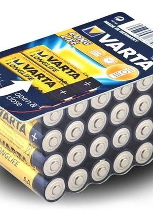Батарейки varta longlife alkaline аа 2900 мач 24шт