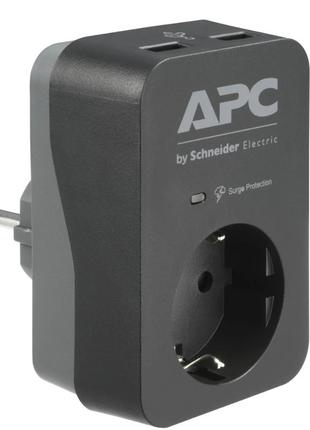 Сетевой фильтр в розетку apc pme1wu2b-rs 2хusb/1 розетка