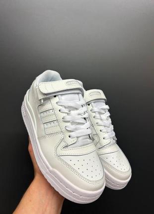 Женские кроссовки adidas forum white lux3 фото