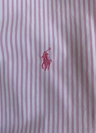 Polo ralph lauren чоловіча сорочка, рубашка, рубашка в полоску3 фото