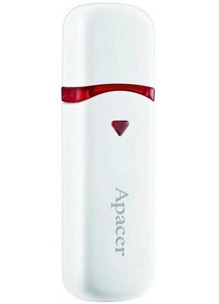 Флеш-накопитель, флешка apacer usb2.0 ah333 64gb white (ap64gah333w-1)