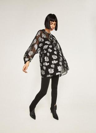 Шикарная блуза туника от zara premium