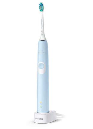 Електрична зубна щітка philips з функцією brushsync / звукова технологія блакитний (hx6803/04)
