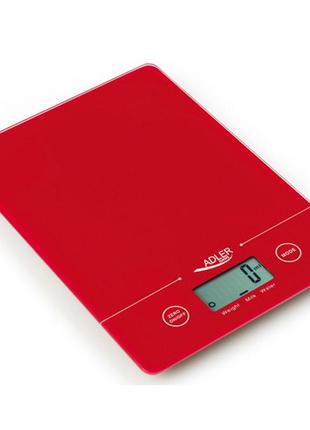 Ваги кухонні adler ad 3138 red