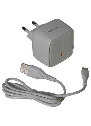 Адаптер сетевой koni strong micro usb cable ks71q(m) 1usb 3a qc