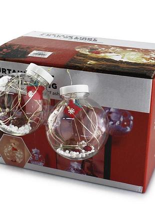 Гирлянда xmas m-1 copper curtain ball lamp 7257 снеговик, разноцветная