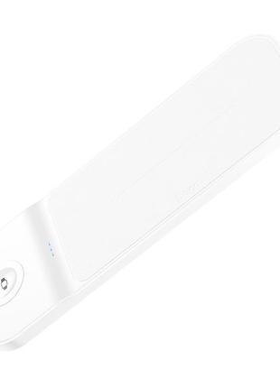 Бездротова зарядка qi hoco step 3in1 wireless fast charger cq5 (iwatch) 22.5w white
