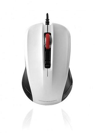 Мышка modecom mc-m9.1 4кн 1600dpi 1.8м черно-белая