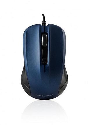 Мышка modecom mc-m9.1 4кн 1600dpi 1.8м черно-синяя
