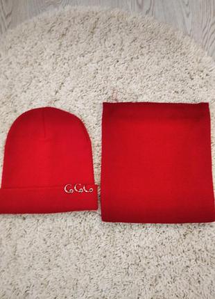 Шапка і снуд ,снуд на флісі