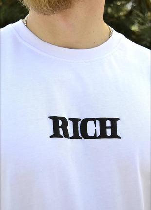 Мужская футболка rich white4 фото