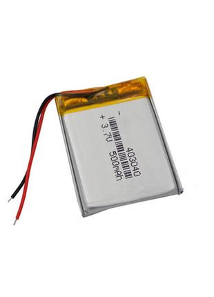 Аккумулятор 403040 li-pol 3.7в 400мач для rc моделей dvr gps mp3 mp4