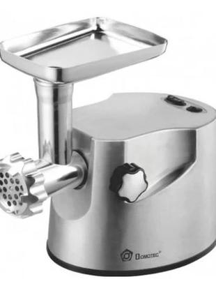 М'ясорубка електрична domotec ms 2021 3000w з реверсом silver