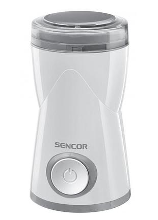 Кофемолка sencor scg wh 1050 150 вт/50г белый (scg1050wh)