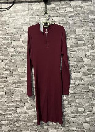 Платье, платье в рубчик, приталенное платье, обтягивающее платье