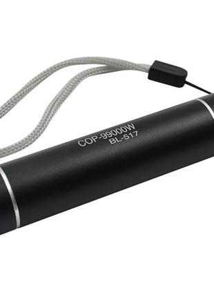 Ліхтарик ручний акумуляторний bl 517 cob usb micro charge чорний