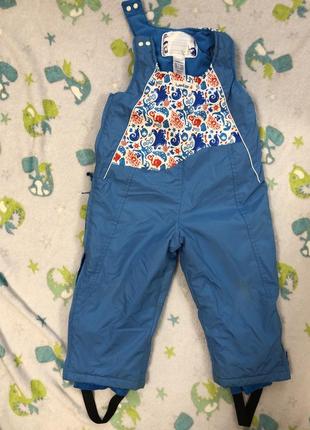 Зимние брюки, комбинезон 86-92