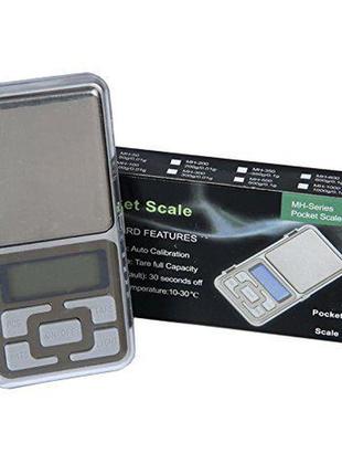 Кишенькові ювелірні ваги lux pocket scale mh-200 0,01-200гр. (1025)