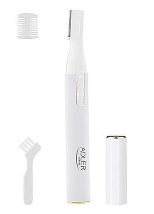Триммер для бровей adler ad 2934 white
