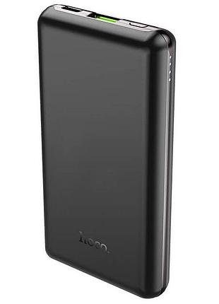 Портативное зарядное умб power bank hoco q7 10000mah usb type-c 3a 20w pd qc черный