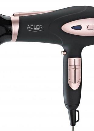 Профессиональный фен для волос adler ad 2248 2200w черный