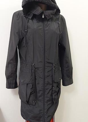Куртка ветровка черная удлиненная р 50