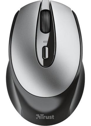 Мышь компьютерная trust zaya wrl rchrgable mouse blk 23809 1600dpi беспроводная