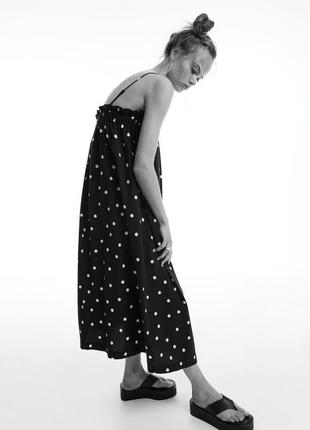 Сарафан меди в горошек h&m
