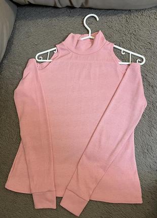 Лонгслив / гольф с открытыми плечами