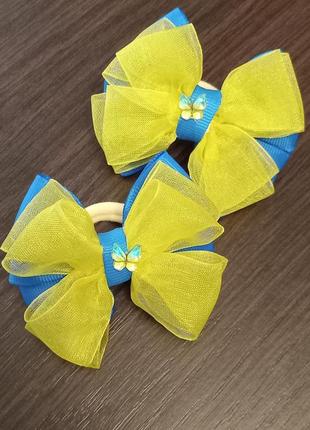Синьо-жовті бантики