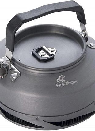 Чайник из анодированного алюминия с теплообменным элементом fire maple xt1 0,9л черный