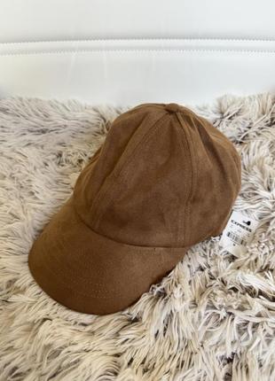 Осіння замшева бейсболка кепка кашкет