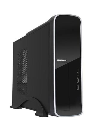 Корпус компьютерный matx gamemax st-610g с блоком питания/desktop/300вт черный