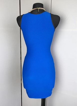 Жіноча сукня плаття жіноче вінтаж синє синя сарафан туніка чорна boohoo вечірня4 фото