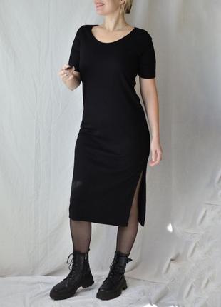8417\160 чорна сукня в рубчик esmara xl