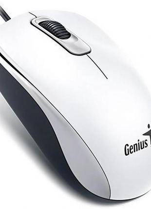 Мышь компьютерная genius dx-110-31010116102 проводная/usb/1200 dpi белый