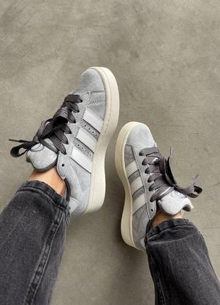 Кросівки adidas campus premium grey5 фото