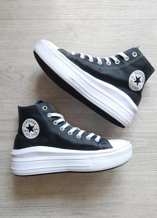 Converse chuck taylor all star move platform leather