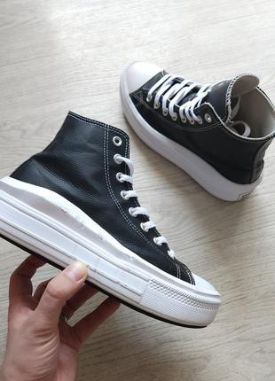 Converse chuck taylor all star move platform leather