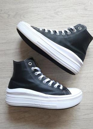 Converse chuck taylor all star move platform leather