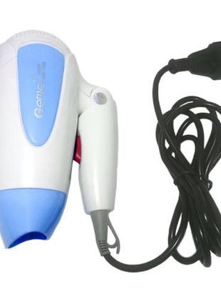 Фен дорожный gemei gm-1 756 blue