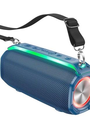 Портативная колонка hoco rick sports bt speaker hc23 ipx4 bt5.3 tws/fm/usb/tf/aux 6ч синий
