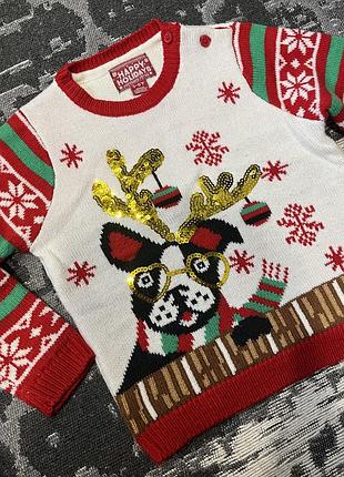 Свитер новогодний, кофта, мирер 2