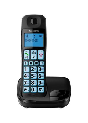 Радиотелефон dect panasonic kx-tge110ucb беспроводной черный