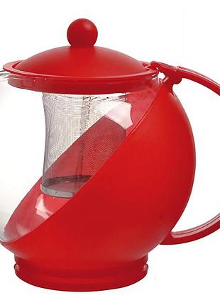 Заварник stenson ms-0117 1250 мл red