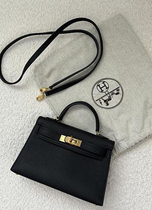 Сумка hermes kelly mini 20 cm, золотая фурнитура, состояние 5