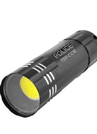 Фонарь ручной металлический police 159-cob на батарейках 3хааa