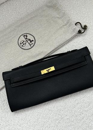 Клатч hermes kelly cut clutch, золота фурнітура, стан ідеальний