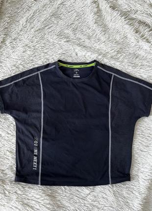 Спортивна футболка anta, чорного кольору, xs-s2 фото