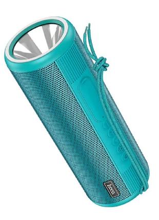 Акустика hoco hc11 bt5.0 usb 2hours 5wx2 flashlight peacock blue